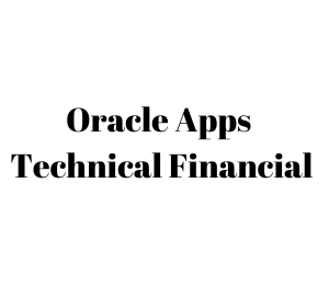 Oracle Apps Technical Financial Training
